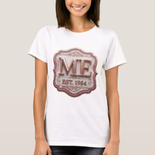Camiseta Oro de Moda ME FUNDÉ EN 1984 Diseño