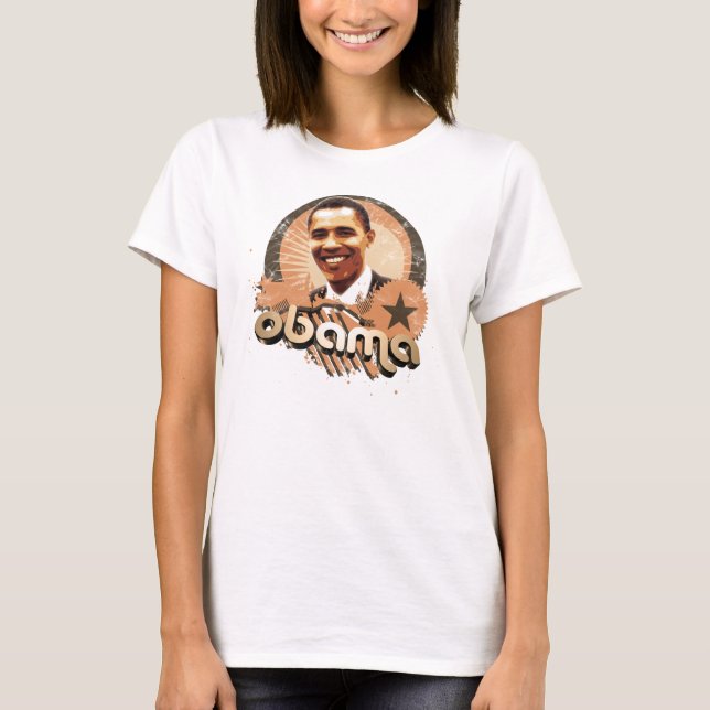 Camiseta Oro de Obama (Anverso)