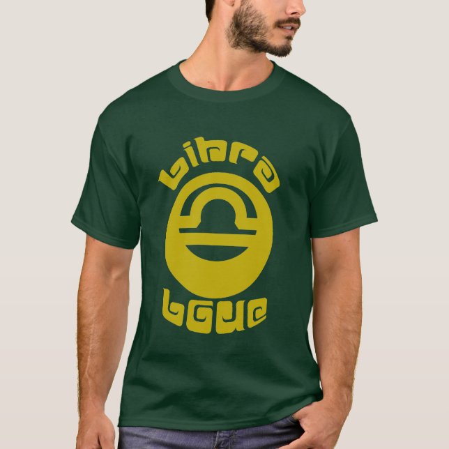 Camiseta oro del amor del libra (Anverso)