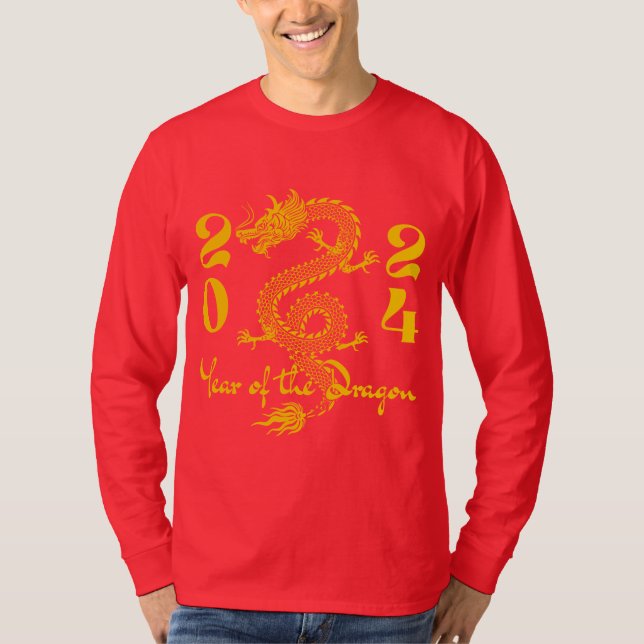Camiseta Oro del Año del Dragón (Anverso)