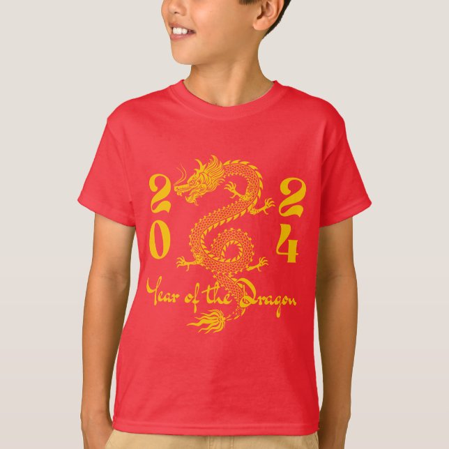 Camiseta Oro del Año del Dragón (Anverso)