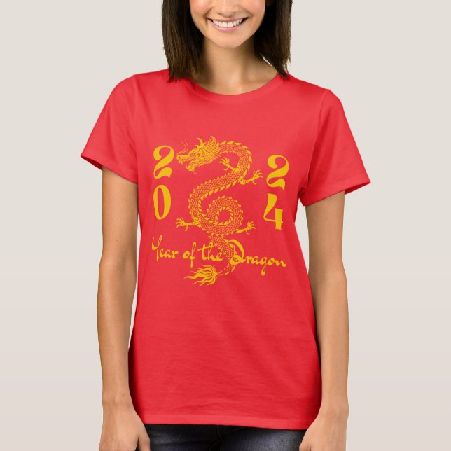 Camiseta Oro del Año del Dragón (Anverso)