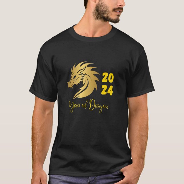 Camiseta Oro del año del dragón 2024 (Anverso)