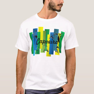 Camiseta oro del hacha de los artes marciales del capoeira