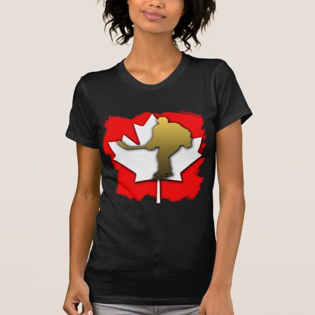 Camiseta Oro del hockey de Canadá (Anverso)