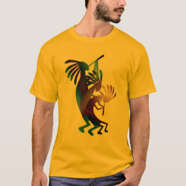Camiseta Oro del músico de danza Kokopelli