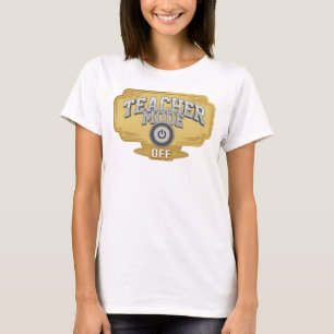 Camiseta Oro Edgy MODO ENSEÑANZA DESACTIVADO Diseño Origina