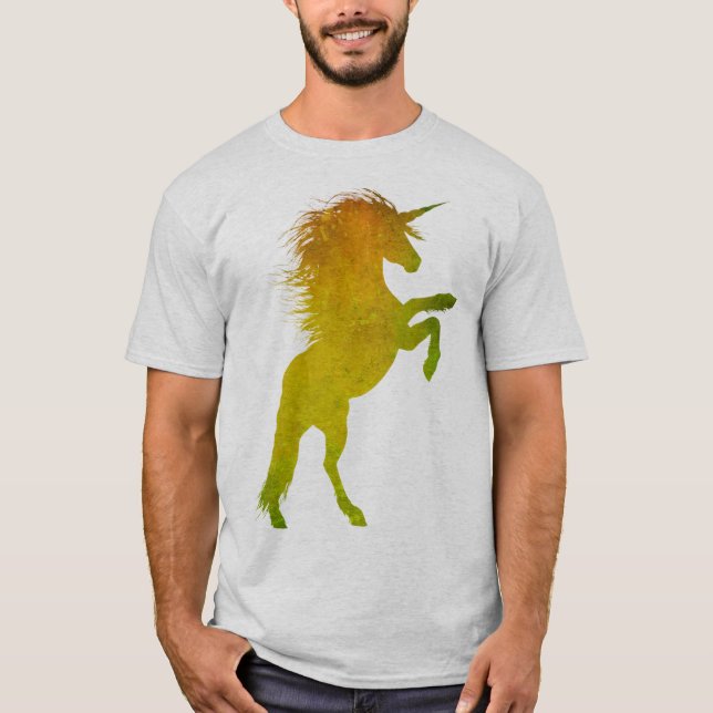 Camiseta Oro Grunge Unicorn (Anverso)
