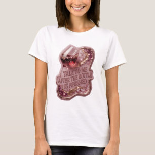 Camiseta Oro HABLAME DESPUÉS DE QUE LA BOTELLA ESTÉ TERMINA