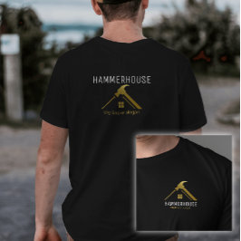 Camiseta Oro Hogar Construcción Personal Negro