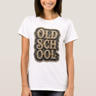 Camiseta Oro Impactante Diseño Personalizado OLD SCHOOL