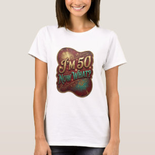 Camiseta Oro Impactante IMP 50 AHORA QUÉ Impresión