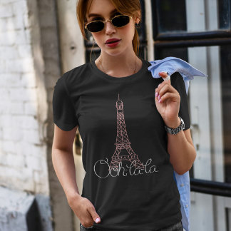 Camiseta Oro la Torre Eiffel