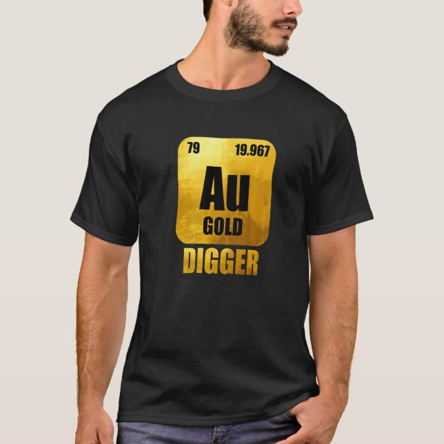 Camiseta Oro Minero Mina Aurum Prospector de Oro (Anverso)