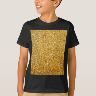 CAMISETA ORO MODERNO FRESCO CON PURPURINA