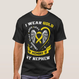 Camiseta Oro Para La Concienciación Sobre El Cáncer Infanti