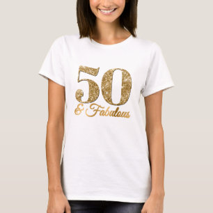 Camiseta Oro Purpurinoso 50 y fabuloso