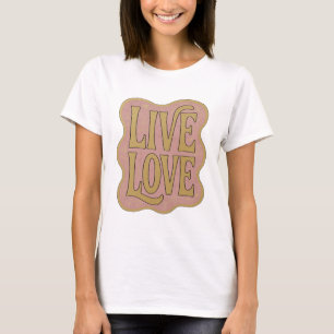 Camiseta Oro que llama la atención DISEÑO Atrevido VIVA AMA