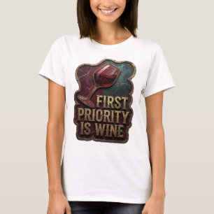 Camiseta Oro que llama la atención LA PRIMERA PRIORIDAD ES