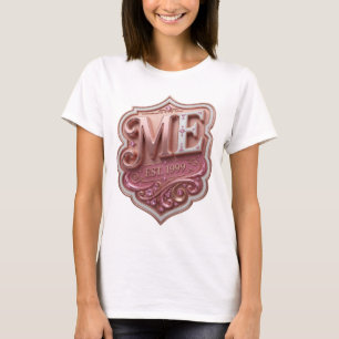 Camiseta Oro que llama la atención ME EST 1999 Diseño atrev