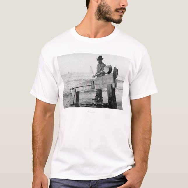Camiseta Oro que se lava del minero en la fotografía de (Anverso)