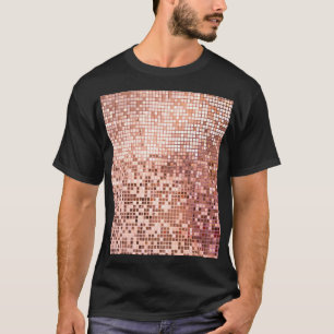 Camiseta oro Rosa: mosaicos cuadrados.
