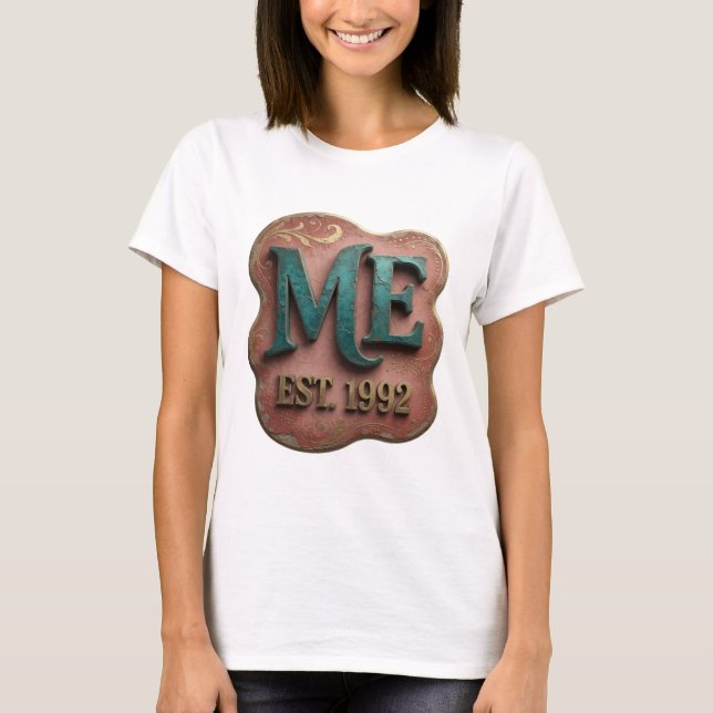 Camiseta Oro Sharp ME EST 1992 Diseño Moderno (Anverso)