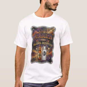 Camiseta Oro SOY UN MAGO HAGO QUE EL ALCOHOL DESAPAREZCA v2