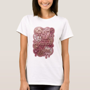 Camiseta Oro Vibrante NO PUEDO HABLAR ESTOY EN BUSCA DE VIN