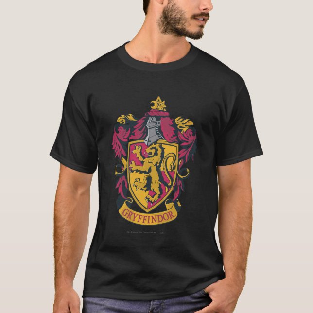 Camiseta Oro y rojo del escudo de Harry Potter el | (Anverso)