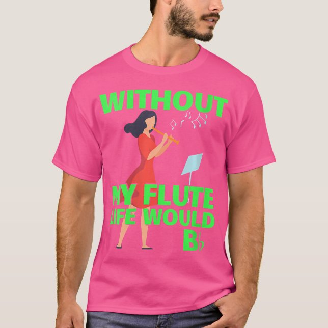 Camiseta Orquesta de música de chiste flautista femenina di (Anverso)