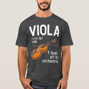 Camiseta Orquesta de músico de viola banda de violista jazz