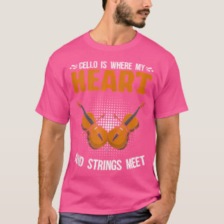 Camiseta Orquesta de músicos intérpretes de violonchelo Cad