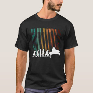 Camiseta Orquesta de teclado de músico de piano de evolució