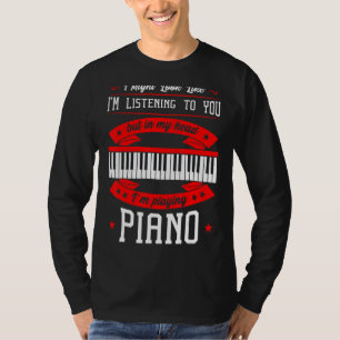 Camiseta Orquesta pianista de música clásica de piano instr