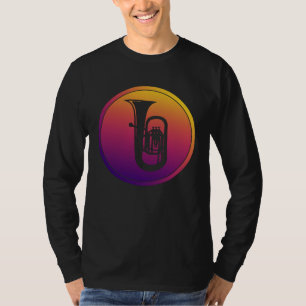 Camiseta Orquesta Synthwave Instrumento Retrowave Tuba Músi