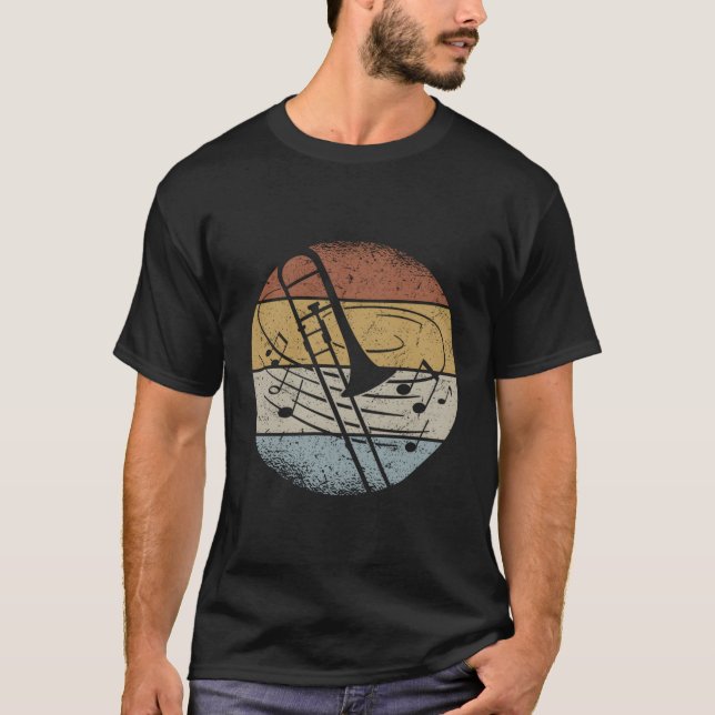 Camiseta Orquesta trombonista musical nota trombón (Anverso)