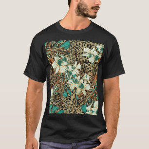 Camiseta Orquídea Acuarela Floral Ilustracion sin foco