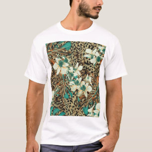 Camiseta Orquídea Acuarela Floral Ilustracion sin foco
