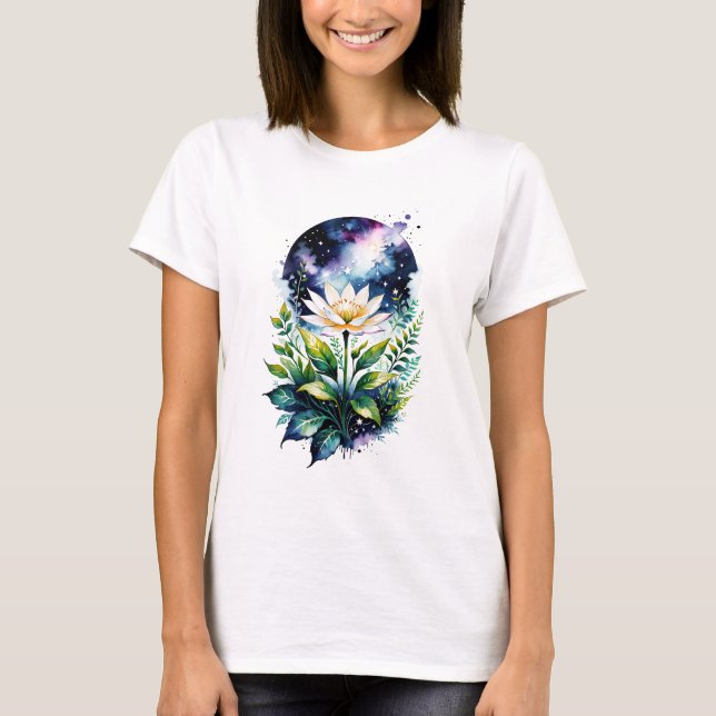 Camiseta Orquídea Astral (Anverso)