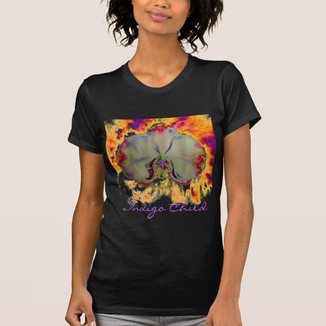 Camiseta Orquídea de fuego - Niño índigo (Anverso)