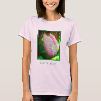 Camiseta Orquídea Flor Personalizada Dama Rosa Pálida