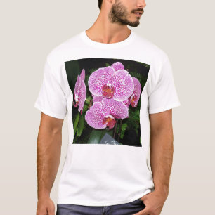 Camiseta Orquídea morada y blanca