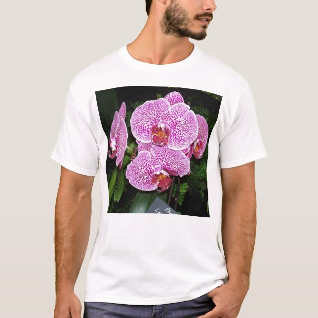 Camiseta Orquídea morada y blanca (Anverso)