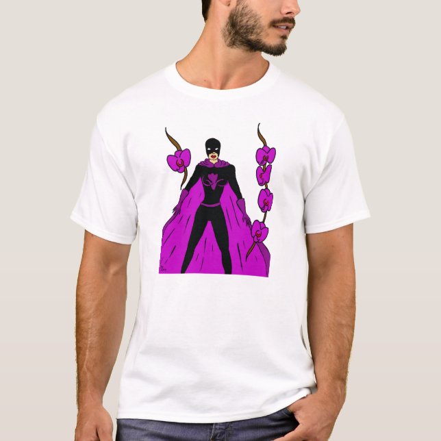 Camiseta Orquídea nocturna (Anverso)