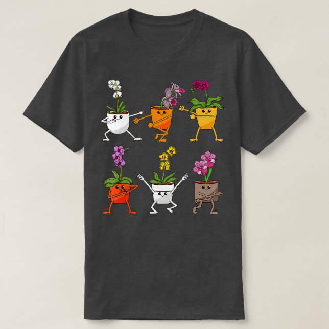 Camiseta Orquídea Planta Hogar Hombres Mujeres Jornino (Diseño del anverso)