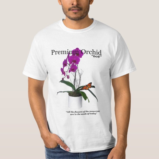 Camiseta Orquídea Premium (Anverso)