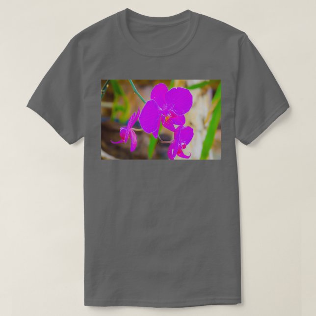 Camiseta Orquídea púrpura (Diseño del anverso)