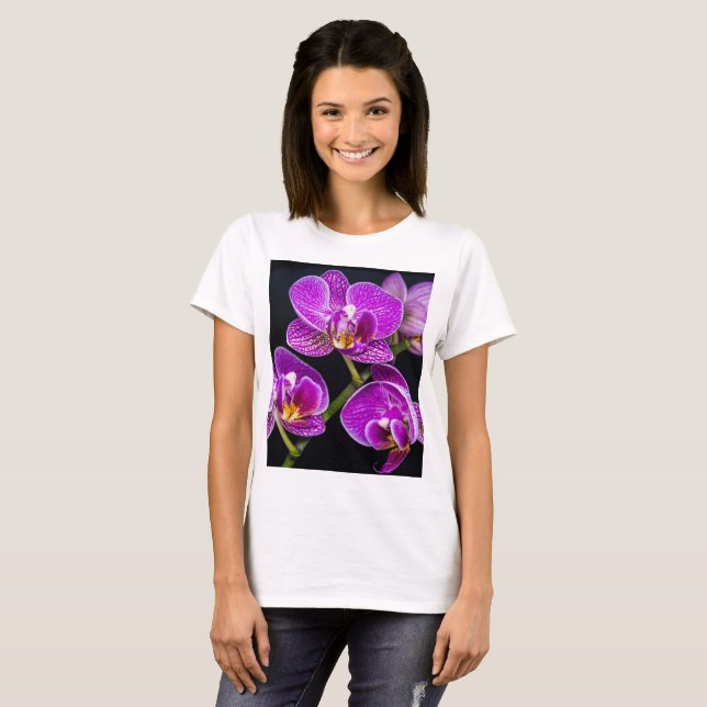 Camiseta Orquídea púrpura (Anverso completo)