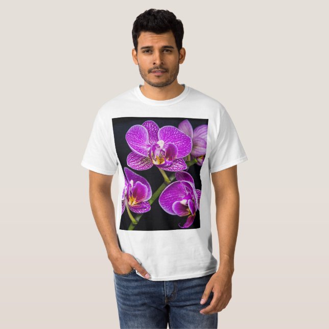 Camiseta Orquídea púrpura (Anverso completo)
